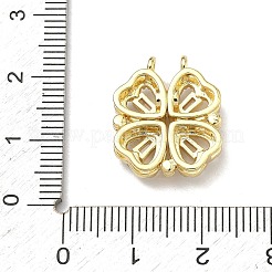 Pendenti dispiegabili in ottone micro pavé con zirconi cubici trasparenti per il giorno di San Patrizio&nbsp;KK-A293-27B-G