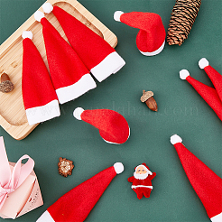 Chapeau de noël couverts en tissu sacs&nbsp;AJEW-WH0401-44