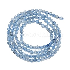 Brins de perles d'aigue-marine bleu diable naturel&nbsp;GG-CBAF158-D01-02
