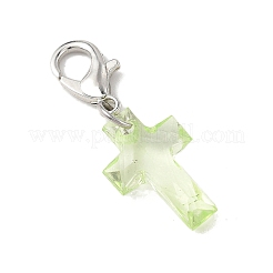Decoraciones colgantes de cruz de acrílico transparente&nbsp;HJEW-JM04493-02
