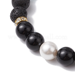 Bracciali di perline tratto gemme naturali e sintetiche&nbsp;BJEW-JB11001