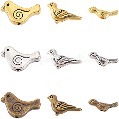 180 pz 9 colori perline in lega di stile tibetano&nbsp;TIBEP-PA0001-01A