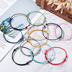 Création de bracelets en corde de polyester ciré coréen&nbsp;AJEW-PH0017-72