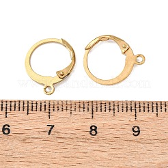 Ionenplattierung (IP) 304 Edelstahl Leverback Ohrring Zubehörse&nbsp;STAS-E103-06G