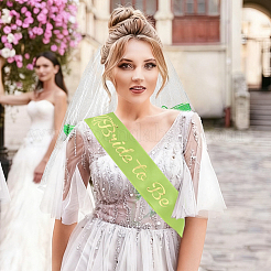1 ceinture de mariée en polyester&nbsp;AJEW-ME0002-44