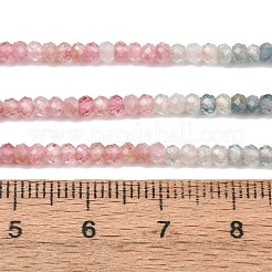 Colliers de perles de tourmaline multicolores naturelles à dégradé de couleurs&nbsp;G-D110-E02-02