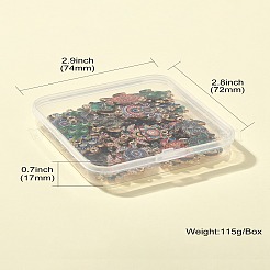 Fascini del connettore della lega stampati 60pcs 10 colori&nbsp;ENAM-CJ0005-63