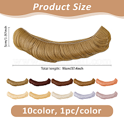 10 stücke 10 farben hohe temperatur faser kurzen pony frisur puppe perücke haar&nbsp;DOLL-DC0001-04