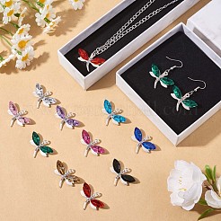 40 stücke 10 farben legierung strass charms&nbsp;JX147A