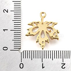 Pendentifs en laiton zircon cubique transparent&nbsp;KK-U065-03G-01