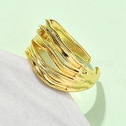 Messing verstellbare Manschette Ringe&nbsp;RJEW-V009-05G