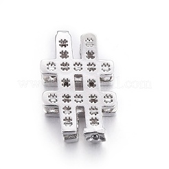 Ottone micro spianare fascini dello scorrevole zirconi&nbsp;ZIRC-G147-21-NR