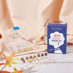 DIY-Set zum Herstellen von Ohrringen aus Holzperlen&nbsp;DIY-SC0017-64