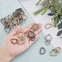 24 Stück 8 Stile Eisen D-Ring&nbsp;DIY-PH0028-85