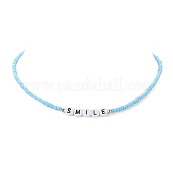 5-teiliges Set aus 5 Wortperlenketten aus Glas und Kunststoff&nbsp;NJEW-JN04316