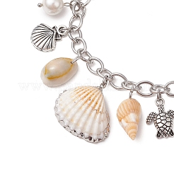 Catene portacavi in acciaio inox 304 bracciali con ciondoli&nbsp;BJEW-TA00585
