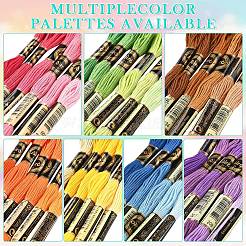6 confezione di filo da ricamo in poliestere da 6 colori&nbsp;OCOR-YW0001-24C
