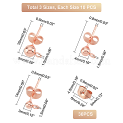 Poste para pendientes con bola de acero inoxidable 304&nbsp;STAS-UN0029-82