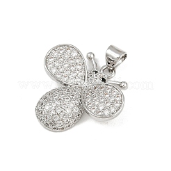 Colgante micropavé cubic zirconia de latón&nbsp;KK-P323-10P