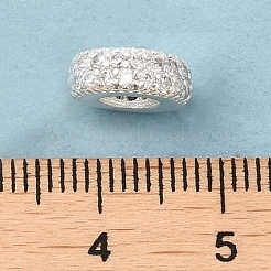 Gestell Messing Zirkonia europäischen Perlen&nbsp;KK-K372-12S