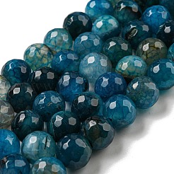 Le vene sfaccettate del drago naturale agatano i branelli dei branelli&nbsp;G-F447-12mm-P05