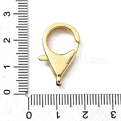 Chiusure a moschettone in ottone chiaro con zirconi cubici&nbsp;X-KK-Z078-49C-G