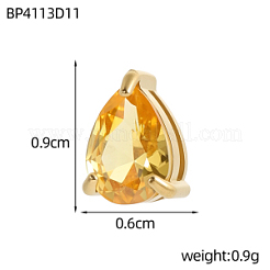 Messing Zirkonia Diacharme&nbsp;STAS-OY016-04G
