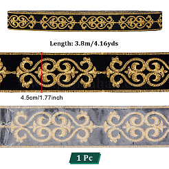 Blumenmusterstickereien im ethnischen Stil aus Polyesterbändern&nbsp;OCOR-WH0104-44C