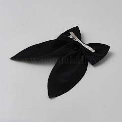 Pinces à cheveux en alligator en polyester et fer&nbsp;PHAR-WH0023-006P-C