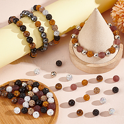 200 Stück 10 Stil DIY Runde Perlen Schmuckherstellung Finding Kits&nbsp;DIY-PH0021-75