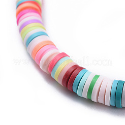 Collares hechos a mano de arcilla polimérica con heishi&nbsp;NJEW-JN02451