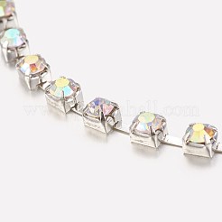Chaînes en laiton avec strass&nbsp;CHC-S16-12S