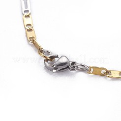 Colliers à maillons marins en acier inoxydable 304&nbsp;NJEW-F261-13GP