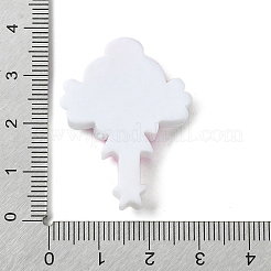 Cabochon decoden in resina opaca a tema rosa&nbsp;RESI-C045-06D