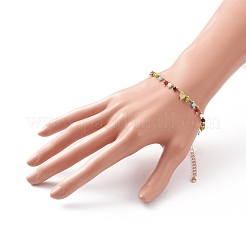 Rondelle vidrio encanto collares y pulseras conjuntos de joyas&nbsp;SJEW-JS01151