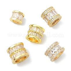 5 Stück 5 Stile Messing Micro Pave Zirkonia European Beads&nbsp;KK-CJ0005-77