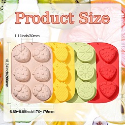 4 moule à fruits en silicone&nbsp;ST-CJ0043-082