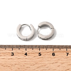 Pendientes de aro de acero inoxidable 304&nbsp;EJEW-L302-02P-03
