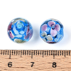 Chapelets de perles vernissées manuelles&nbsp;LAMP-T007-04K