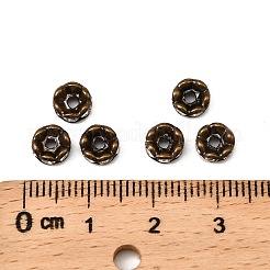 Messing Strass Zwischen perlen&nbsp;X-RB-A014-L6mm-01AB-NF