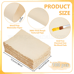 50 Stück Aquarellpapier aus Holzschliff&nbsp;DIY-WH0671-347A