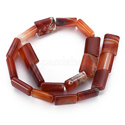 Brins de perles d'agate rouge du brésil&nbsp;G-S359-351A