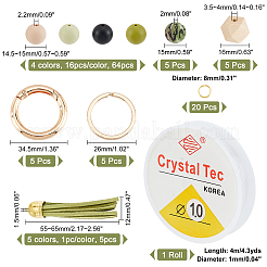 DIY Perlen Schlüsselanhänger Armband Bastelset&nbsp;DIY-CA0004-42