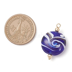 Handgefertigte Goldsand Murano Anhänger&nbsp;PALLOY-JF04217-02