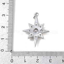 Colgante micropavé cubic zirconia de latón&nbsp;KK-R230-05P