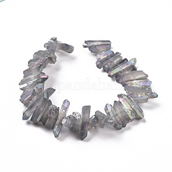 Brins de perles de cristal de quartz naturel&nbsp;G-K181-B21