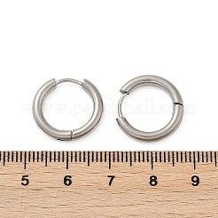 202 pendientes de aro de acero inoxidable&nbsp;EJEW-F111A-16mm-P