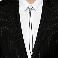 1 collane con testa di bovino in lega con cravatta bolo&nbsp;NJEW-MA0001-01