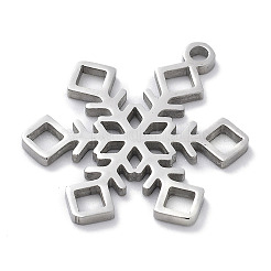 Pendentifs en acier inoxydable 304 anti-ternissement sur le thème de Noël&nbsp;STAS-R003-04P-04