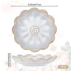 1 plato de porcelana para aperitivos&nbsp;AJEW-SP0006-04C